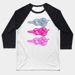 A trio of colourful Hurdy-Gurdies Baseball T-Shirt